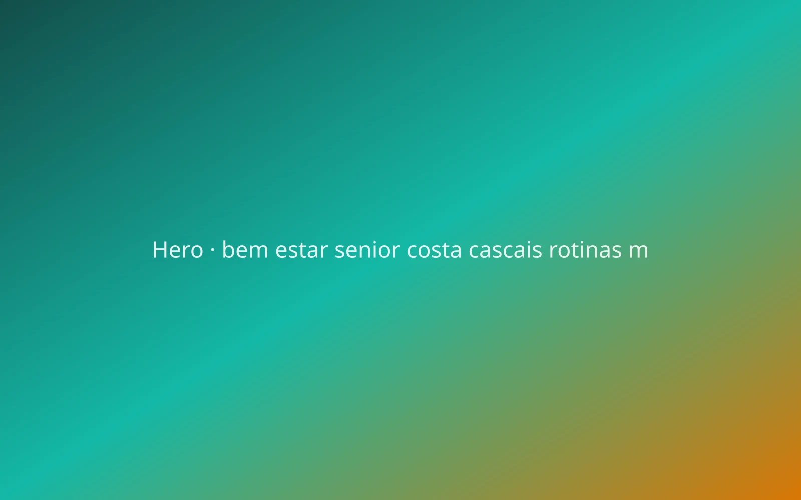Bem-estar sénior na Costa de Cascais: rotinas e massagens