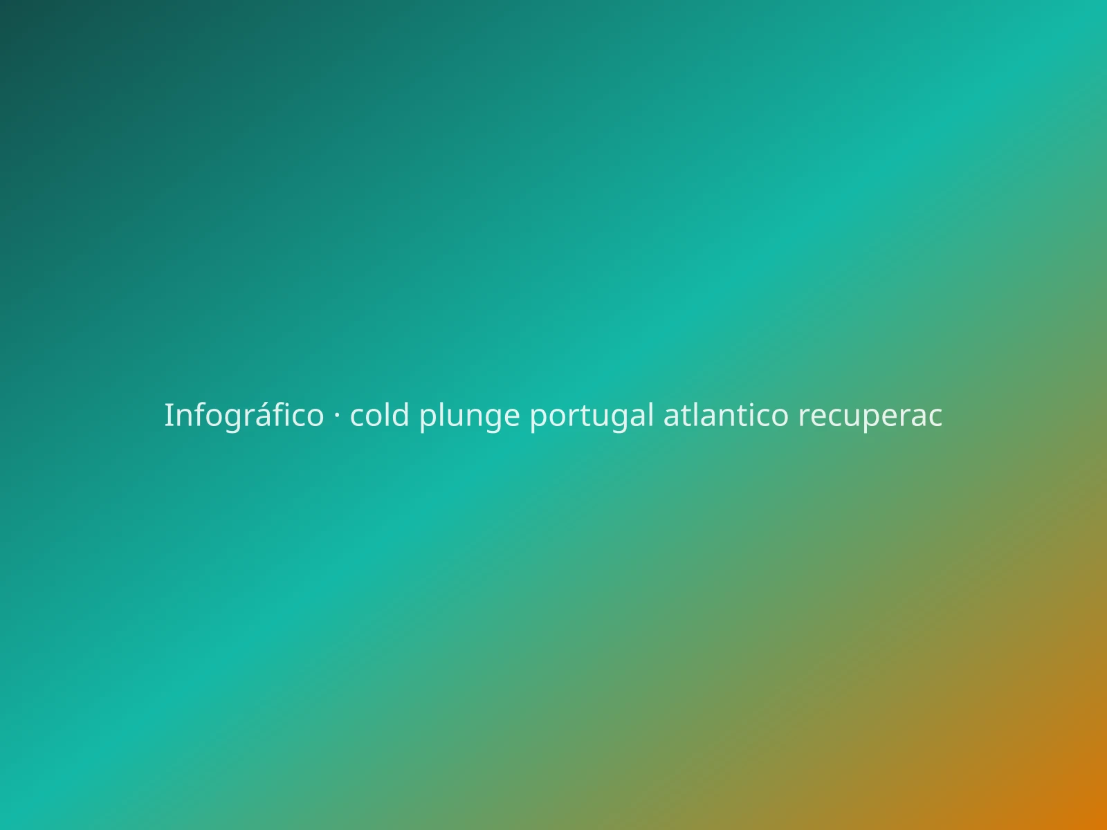 Cold plunge atlântico — sequência sugerida pós-surf: Ericeira e Peniche — ilustração editorial (não é protocolo médico).