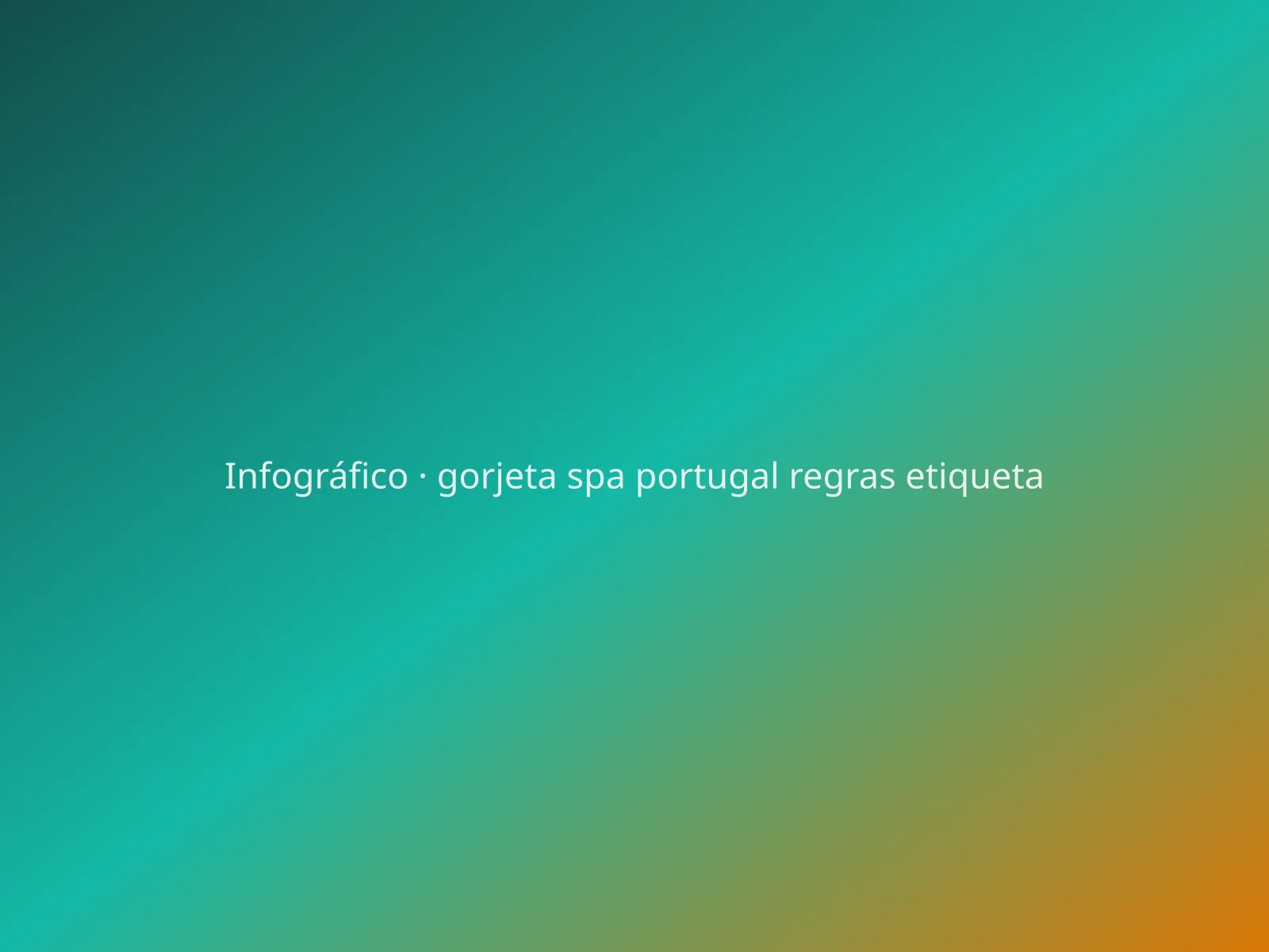 Gorjeta e etiqueta em spas portugueses: Preço fechado, vestuário e gratificação opcional — ilustração editorial.