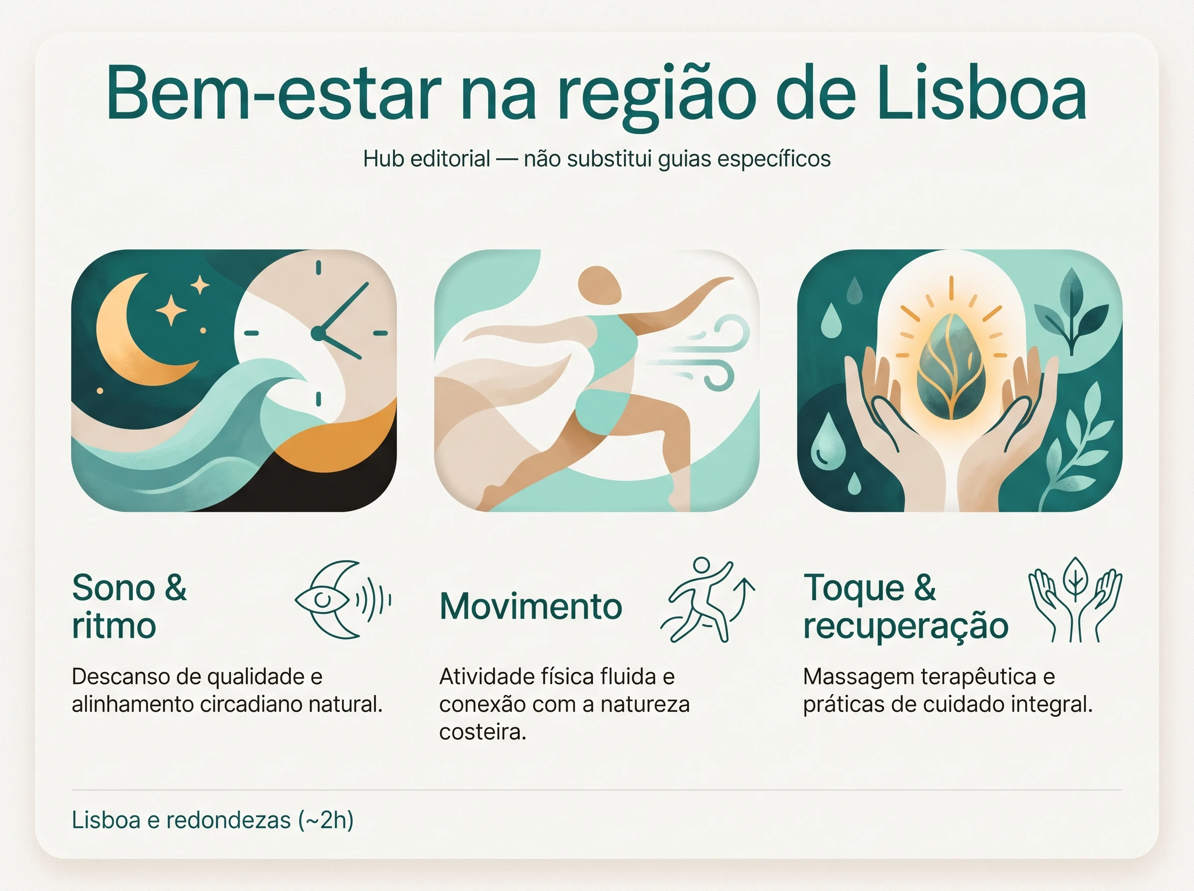 Bem-estar na região de Lisboa: Visão geral — ilustração editorial.