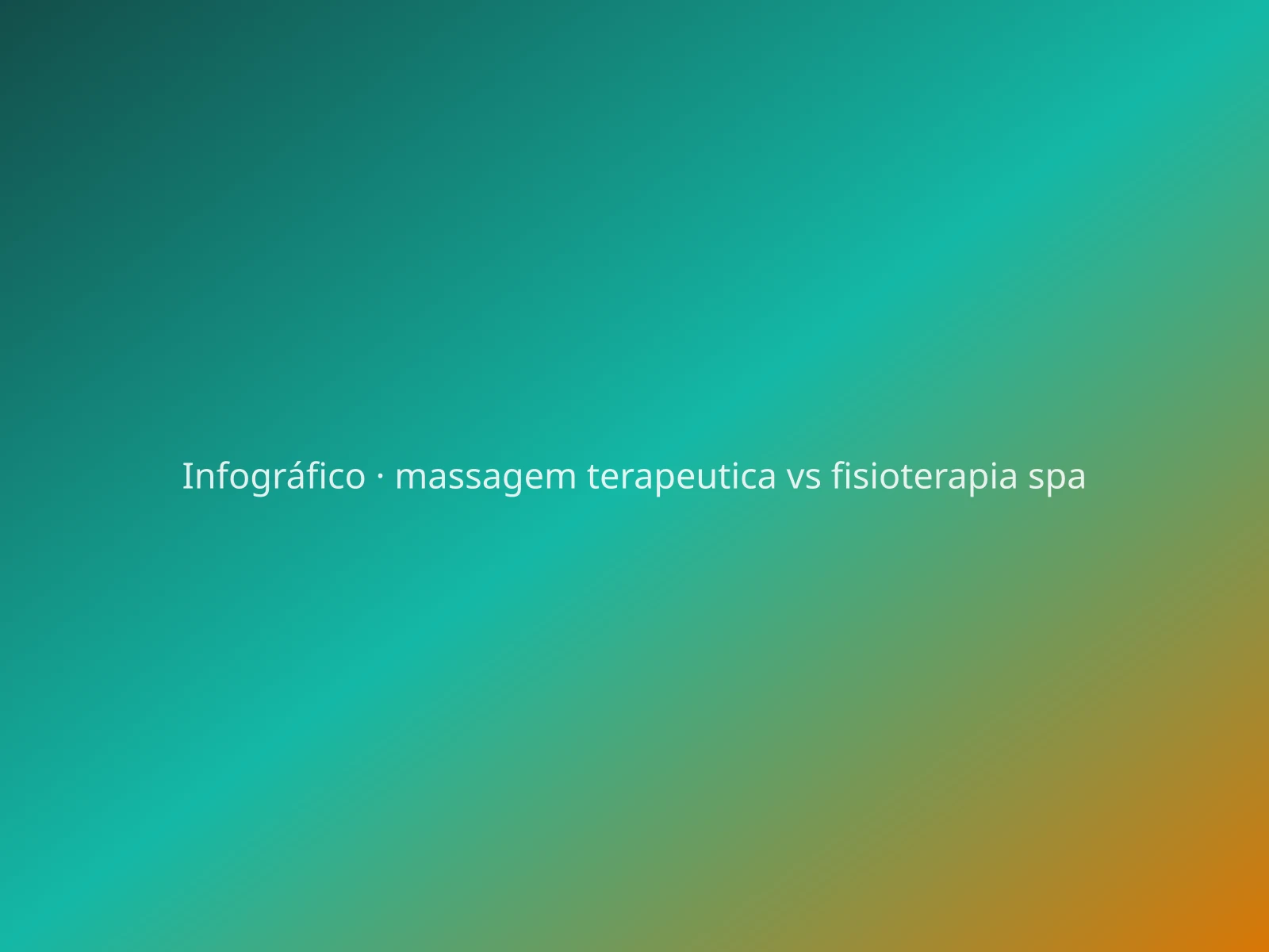 Massagem terapêutica em spa e fisioterapia: dois regimes: Fronteira legal — ilustração editorial; não é parecer médico ou jurídico (agosto de 2026).