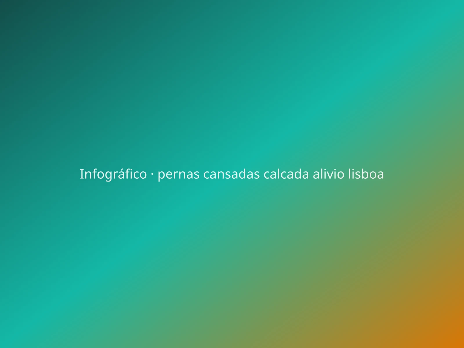 Pernas cansadas na calçada — mapa de alívio: Colinas, calçada e bem-estar — ilustração editorial (não é protocolo clínico).