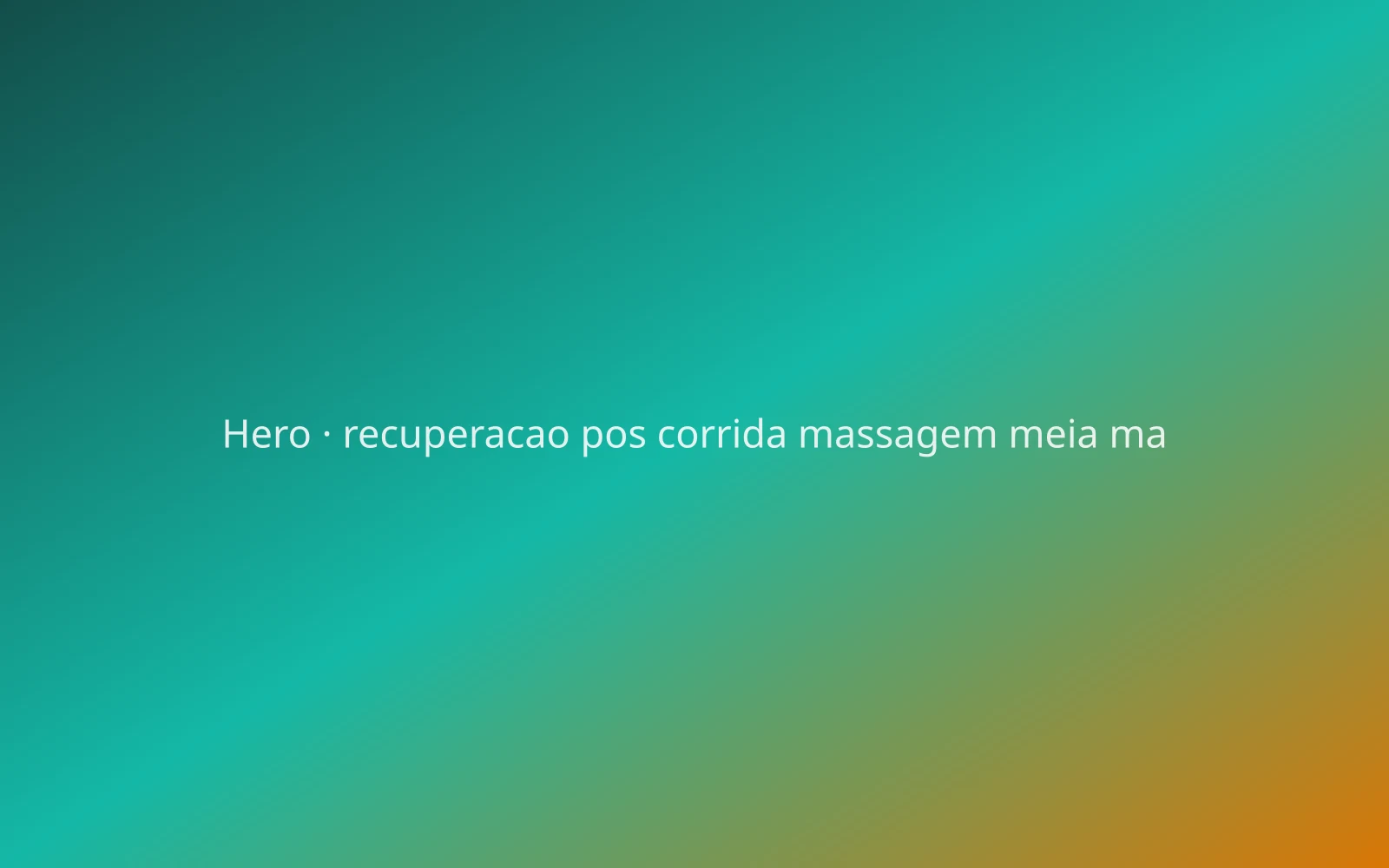 Cronograma de recuperação pós-meia maratona (0–7 dias): Referência editorial para corredores amadores — não substitui avaliação clínica.